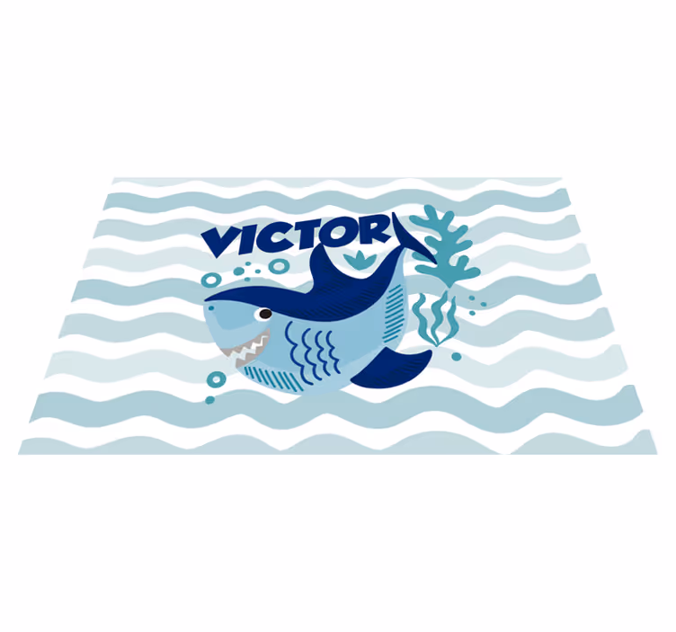 Suloinen vauvahai nimellä eläin vinyylimatto - Tenstickers