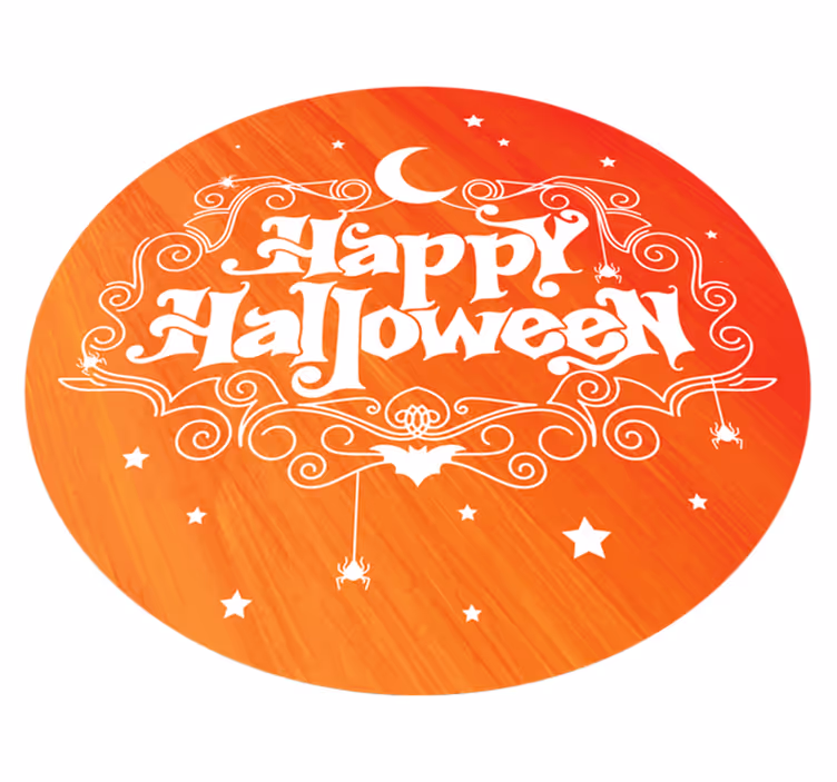 Hyvää halloweenia vinyylimatto eteiseen - Tenstickers
