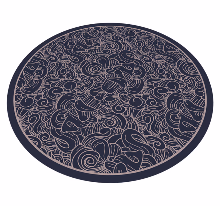 Mandala-pyörre-aihe vinyylimatto mandala - Tenstickers