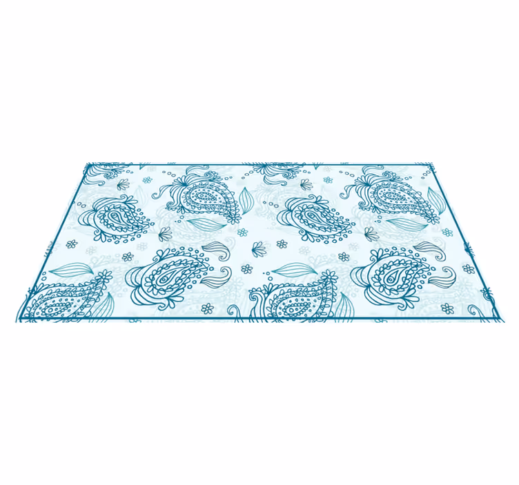 Mandala paisley harmonia vinyylimatto mandala - Tenstickers