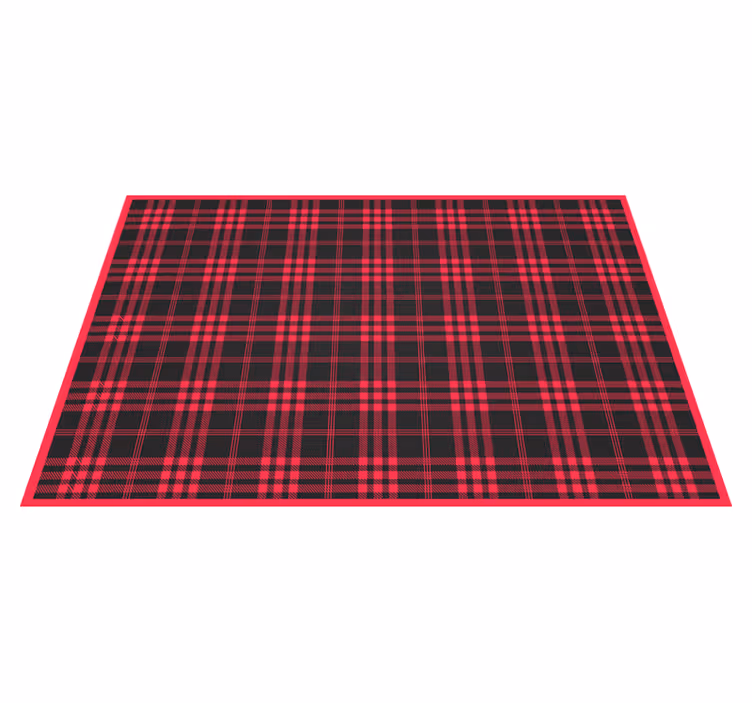 Joulu tartan kuvio jouluinen vinyylimatto - Tenstickers
