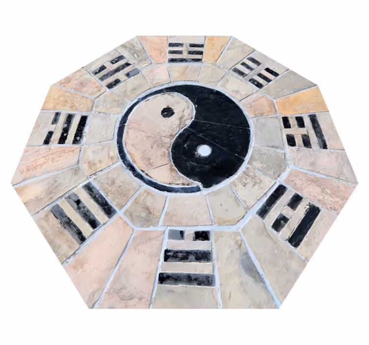 Yin yang mosaiikki vinyylimatto mosaiikki - Tenstickers