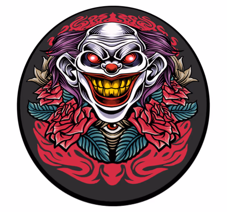 Klovni kuva halloween vinyylimatto - Tenstickers