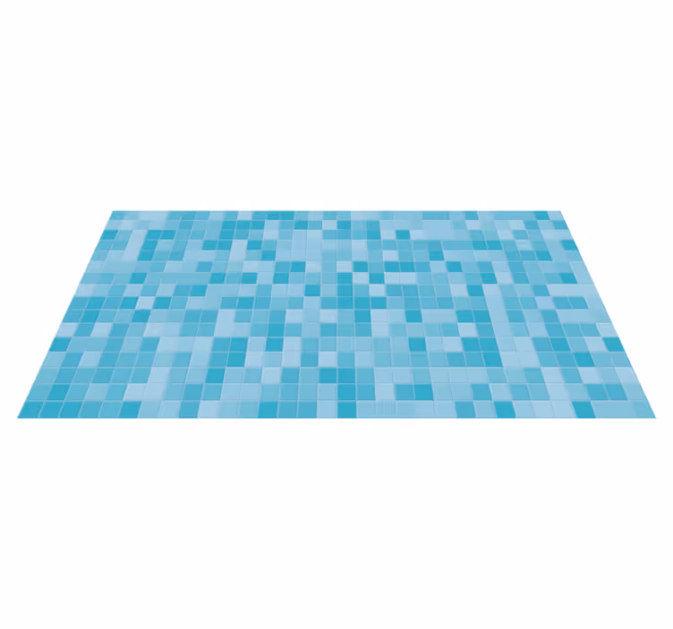 Mosaiikki aqua laatat laatta vinyylimatto - Tenstickers