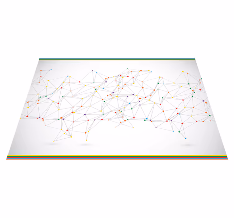 Geometriset liitokset vinyylimatto geometrinen - Tenstickers