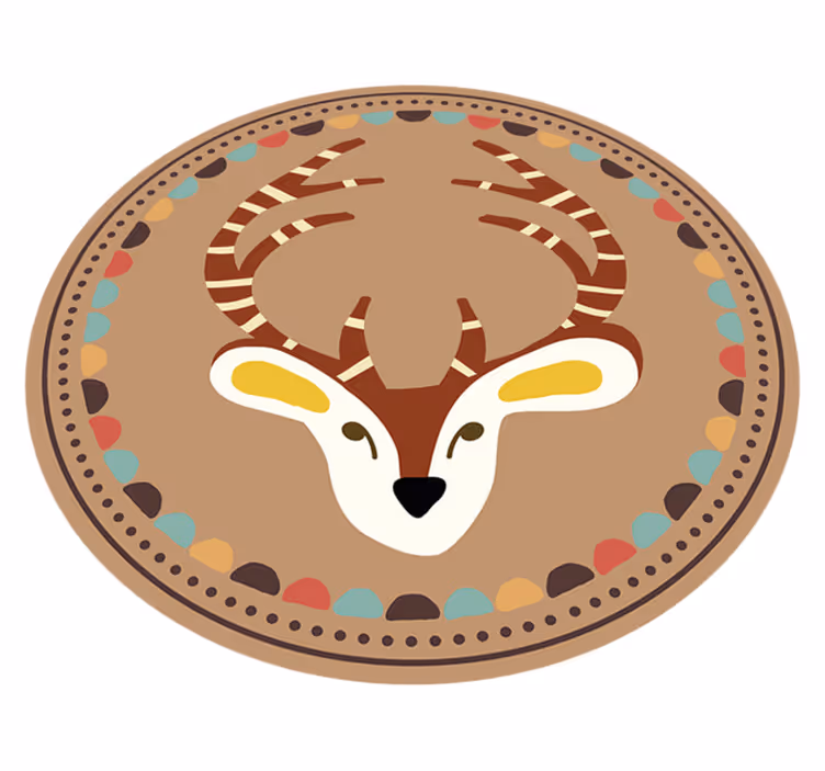 Syksyn peura eläin vinyylimatto - Tenstickers