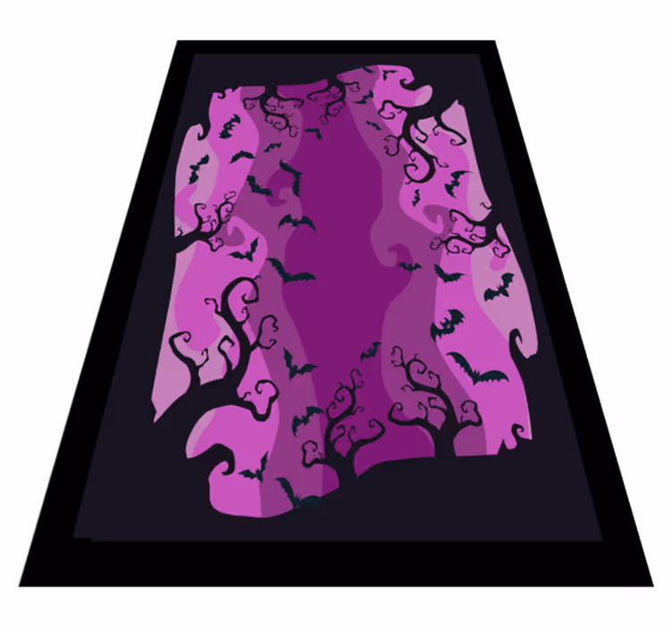 Pelottavia kissan siluetteja halloween vinyylimatto - Tenstickers