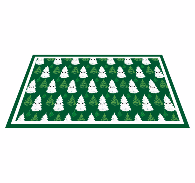 Suloinen joulukuusi jouluinen vinyylimatto - Tenstickers