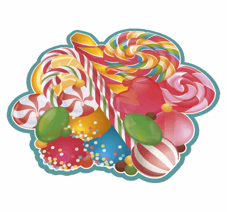 Karkkien iloksi vinyylikumi-matto halloween ja joulue - Tenstickers