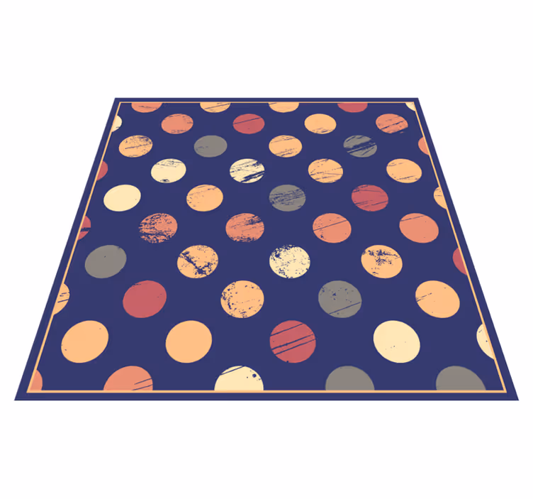 Abstrakti pistekuvio vinyylimatto geometrinen - Tenstickers