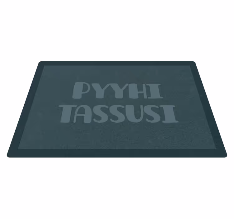 Pyyhi tassut lauseke vinyylimatto - Tenstickers
