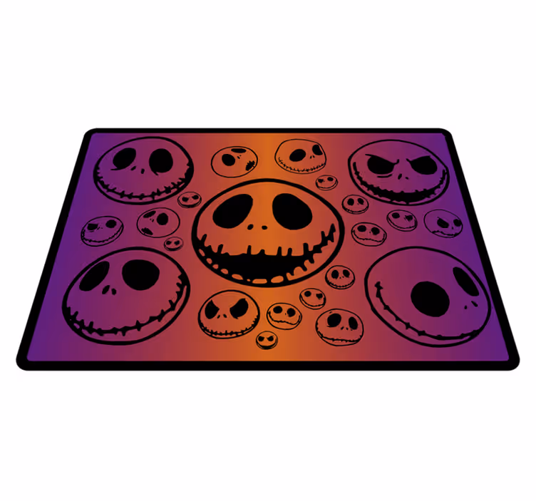 Pelottava kallokuvio halloween vinyylimatto - Tenstickers