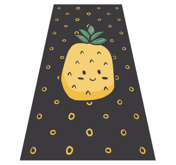 Vinyyli maton ananas lehdillä kukka vinyylimatto - Tenstickers