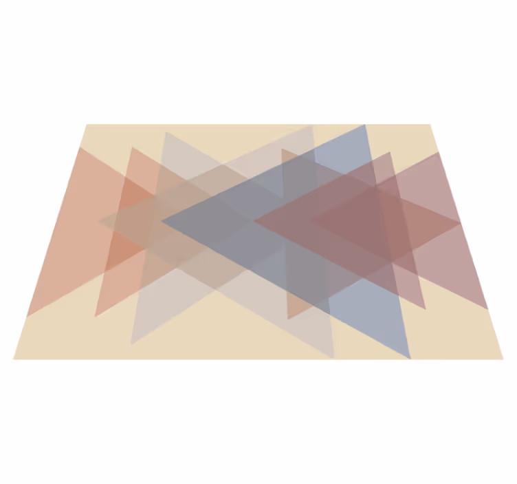 Geometrinen päällekkäisyys vinyylimatto geometrinen - Tenstickers