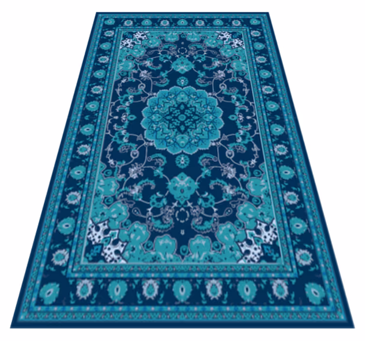 Sinivihreä mandala eleganssia vinyylimatto mandala - Tenstickers