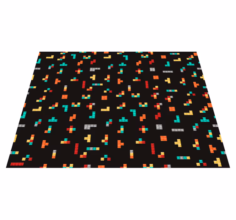 Retro tetris vinyylimatto retro - Tenstickers
