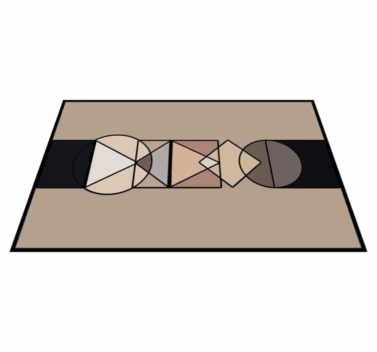 Abstrakteja geometrioita vinyylimatto geometrinen - Tenstickers