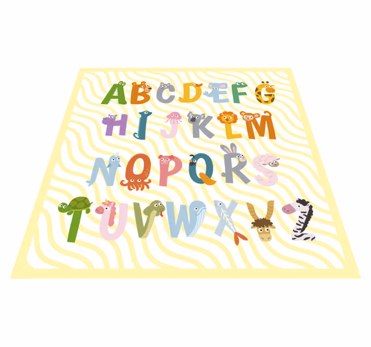 Eläinten aakkoset aakkoset vinyylimatto - Tenstickers