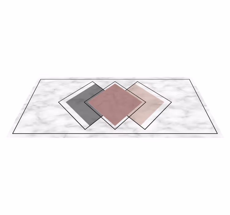 Marmori geometriset vinyylimatot - Tenstickers