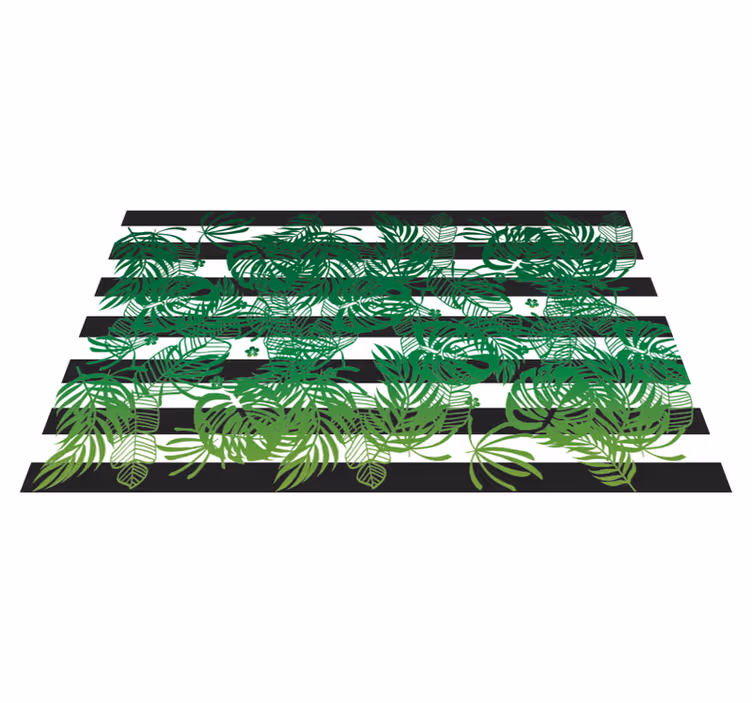 Raidallinen monstera-kasvi Luonto vinyylimatto - Tenstickers
