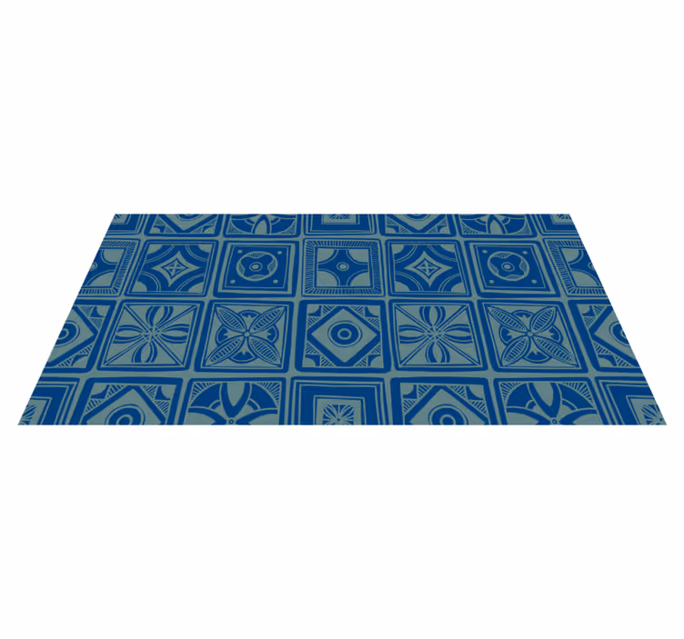 Koristeellinen geometrinen laatta vinyylimatto - Tenstickers