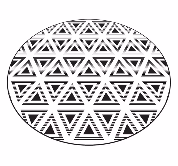 Geometrinen kolmion muotoinen kuvio vinyylimatto - Tenstickers