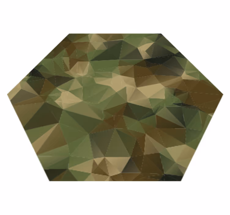 Geometrisesti kuvioitu kuusikulmio vinyylimatto geometrinen - Tenstickers