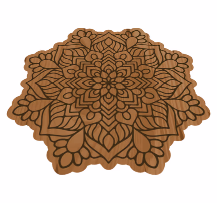 Mandala vaikutus puu puu aiheinen vinyylimatto - Tenstickers