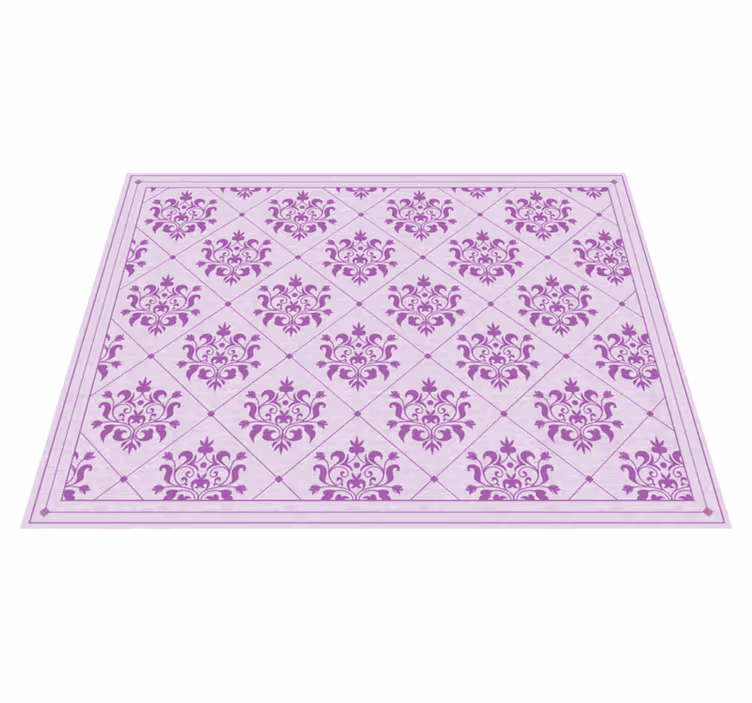 Koristeellinen damask-kuvio vinyylimatto retro - Tenstickers