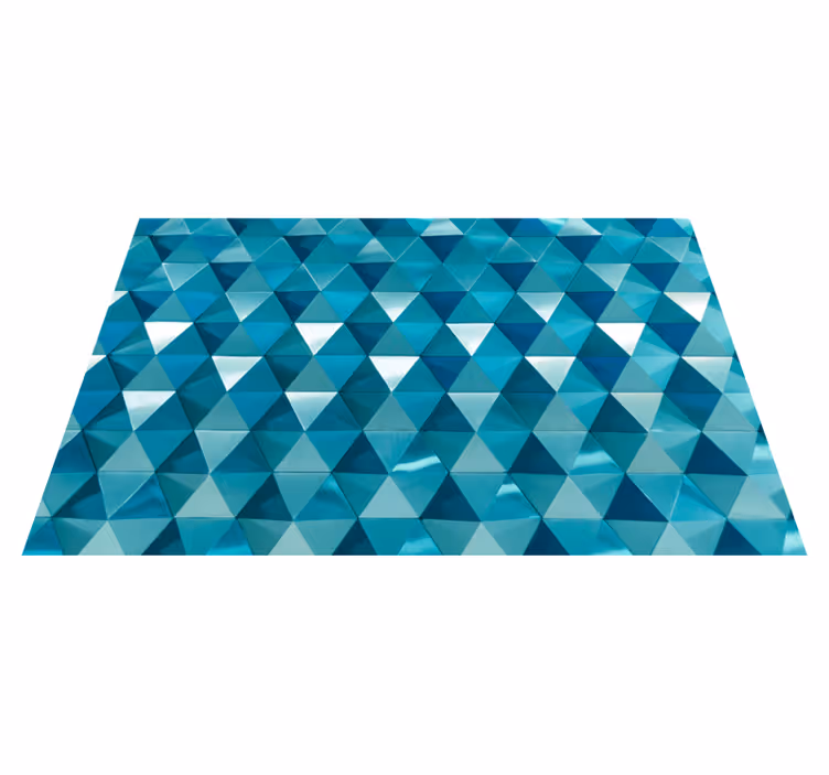 Timantti 3d kuvio vinyylimatto geometrinen - Tenstickers