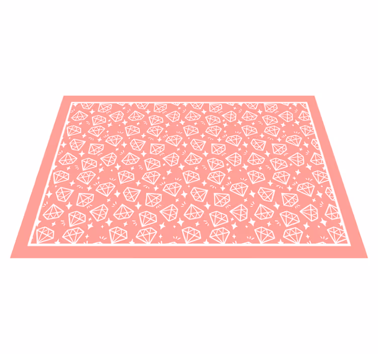 Geometrinen timanttikuvio Tekstuuri vinyylimatto - Tenstickers