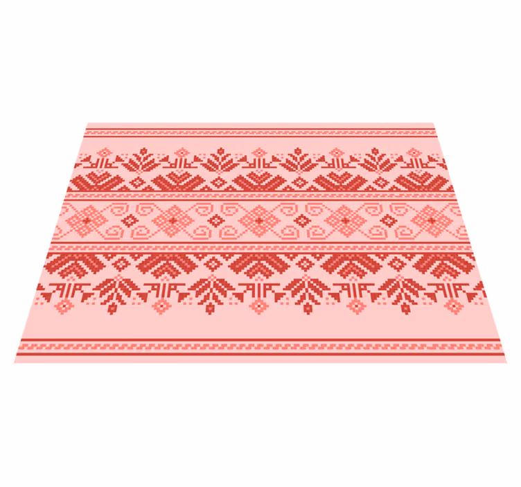 Etninen koristekuvio vinyylimatto mandala - Tenstickers