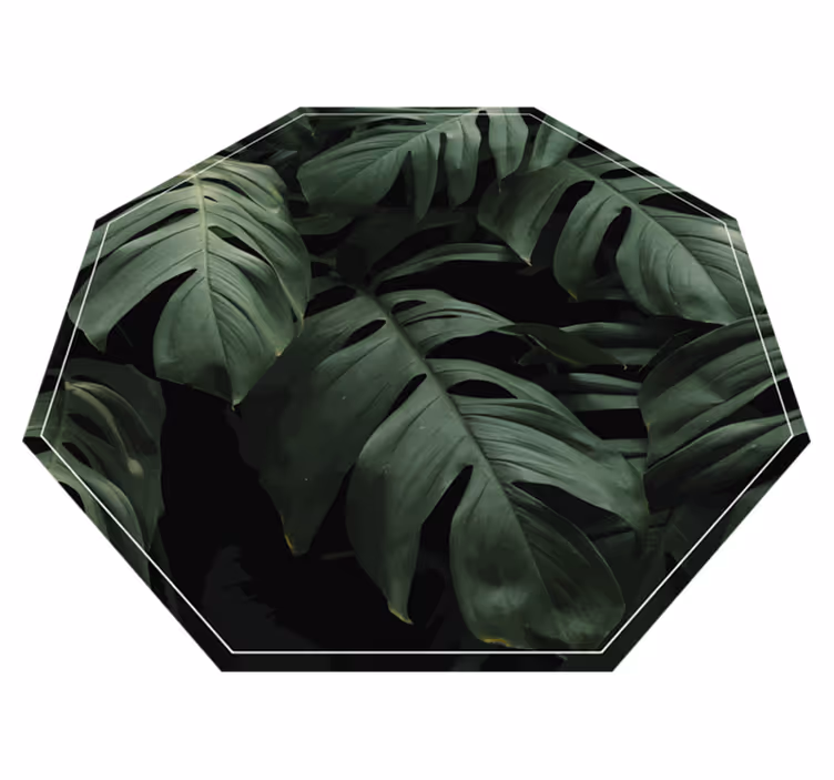 Monstera lähtee kukka vinyylimatto - Tenstickers