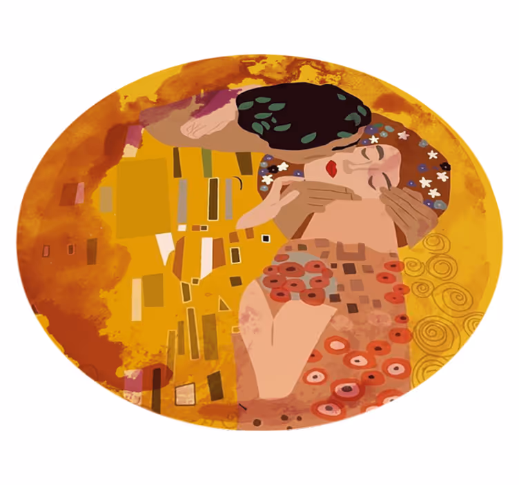 Abstrakti maailman syleily maailmakartta vinyylimatto - Tenstickers