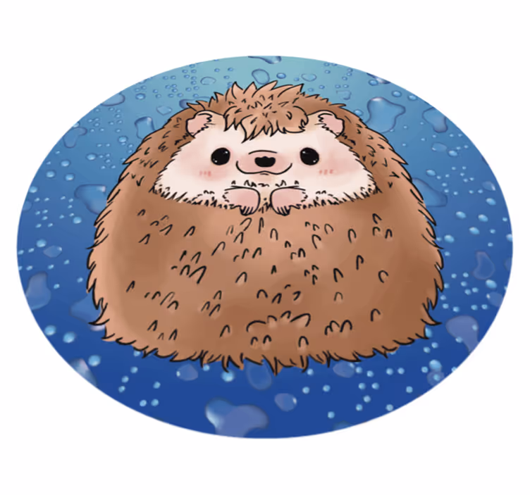Suloinen siili eläin vinyylimatto - Tenstickers