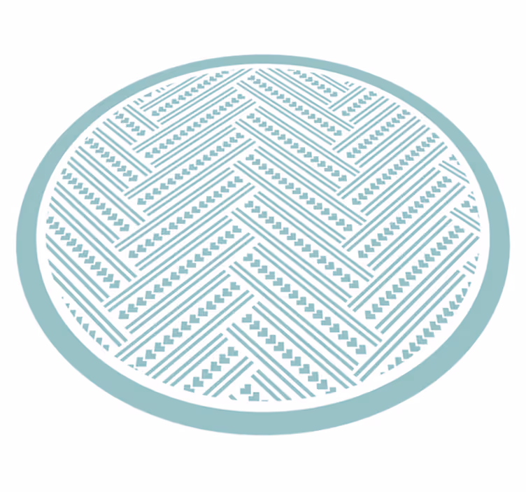 Pyöreä geometrinen kuvio vinyylimatto geometrinen - Tenstickers
