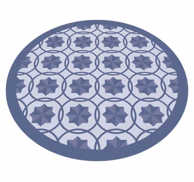 Symmetrinen geometrinen kuvio vinyylimatto geometrinen - Tenstickers