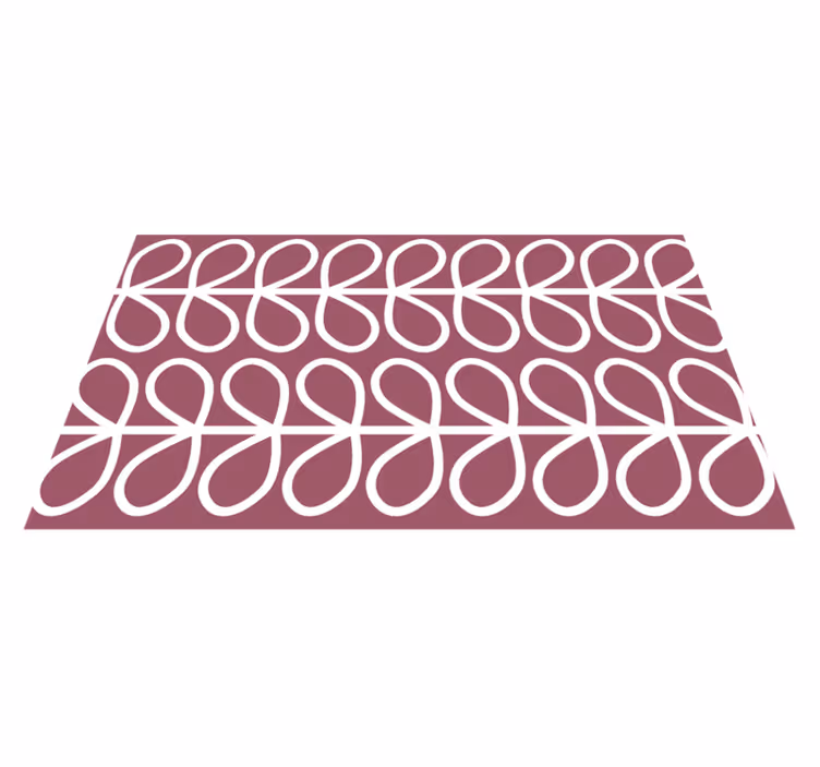 Abstrakti lehtikuvio vinyylimatto geometrinen - Tenstickers