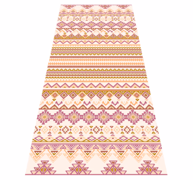Boho-tyyli vinyylimatto retro - Tenstickers