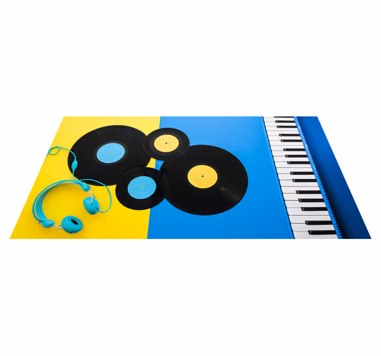 Musiikillisia elementtejä vinyylimatto peli - Tenstickers