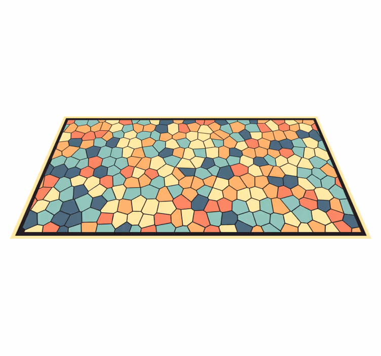 Värikäs mosaiikki laatta vinyylimatto - Tenstickers