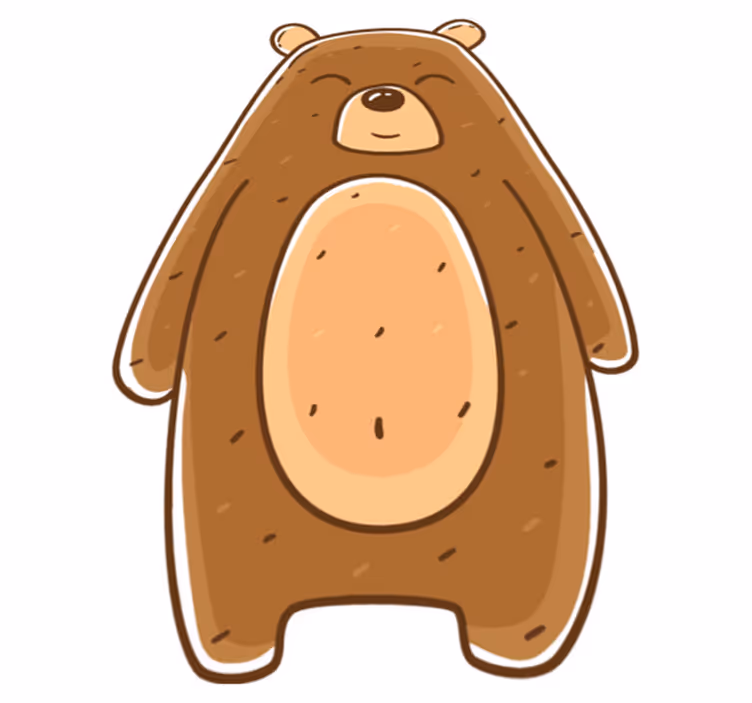 Karhu kuva eläin vinyylimatto - Tenstickers