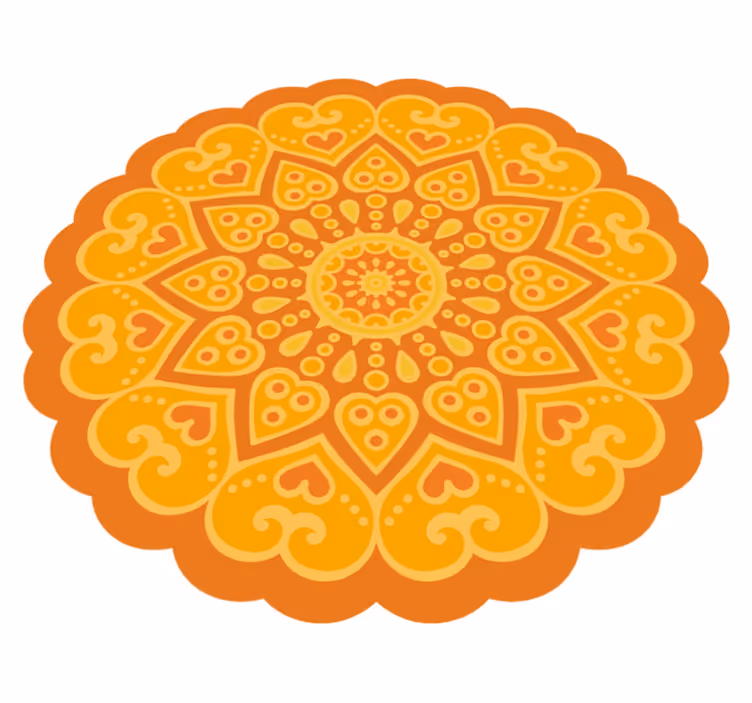 Mandala-lattiakorostus vinyylimatto mandala - Tenstickers