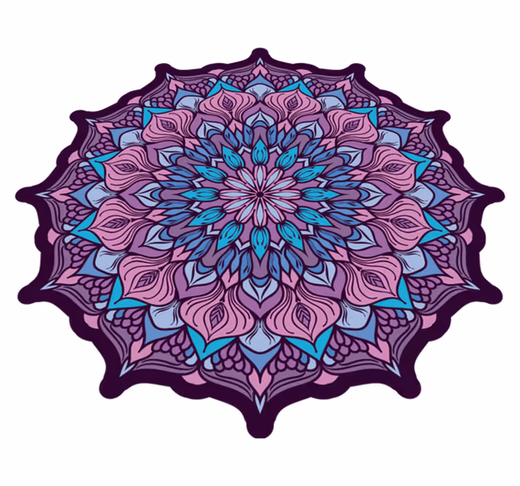 Boho mandala kuvio vinyylimatto mandala - Tenstickers