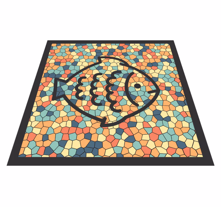 Mosaiikkikala vinyylimatto mosaiikki - Tenstickers
