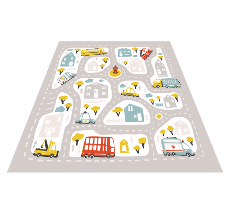 Kaupungin liikenneväylä vinyylimatto tie - Tenstickers