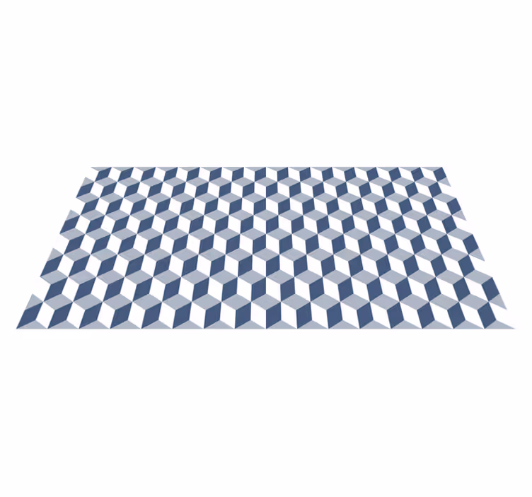 Kuutiomainen kuvio vinyylimatto geometrinen - Tenstickers