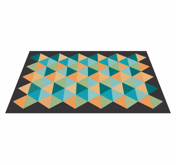 Geometrinen kuviollinen koostumus vinyylimatto geometrinen - Tenstickers