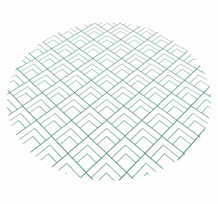 Geometriset viivat päällekkäin vinyylimatto geometrinen - Tenstickers