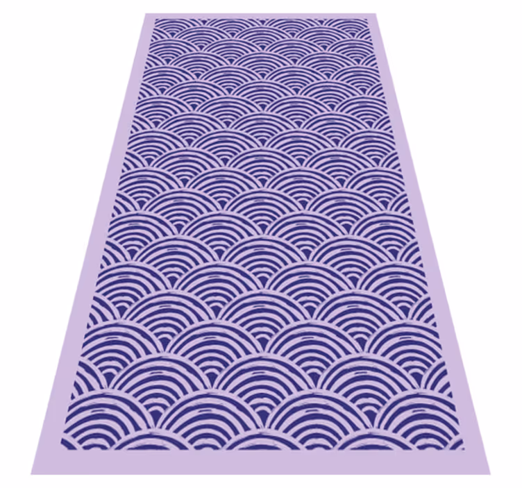 Aaltoileva kuvio vinyylimatto geometrinen - Tenstickers
